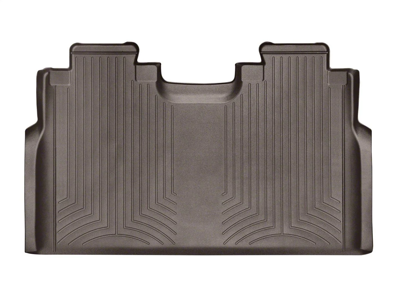 Weathertech DigitalFit Rear Floor Liner; Cocoa (17-26 F-350 Super Duty SuperCrew w/ Front Bench Seat & w/o Rear Underseat Storage)