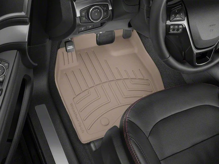 Weathertech Front Floor Liner HP; Tan (2012 F-350 Super Duty SuperCab, SuperCrew w/ Factory Dead Pedal & w/o Floor Shifter; 13-16 F-350 Super Duty SuperCab, SuperCrew w/o Floor Shifter)
