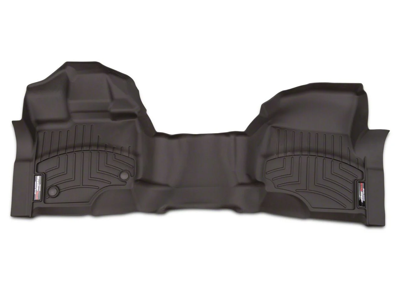 Weathertech DigitalFit Front Over the Hump Floor Liner; Cocoa (15-26 F-150 SuperCab, SuperCrew)