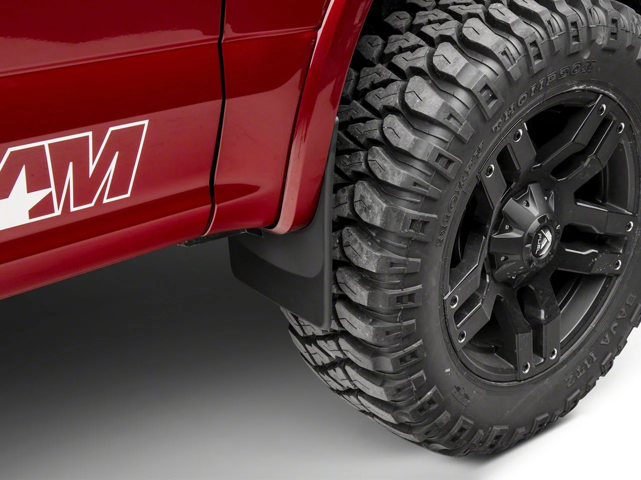 Weathertech No-Drill Mud Flaps; Front; Black (15-20 F-150, Excluding Raptor)