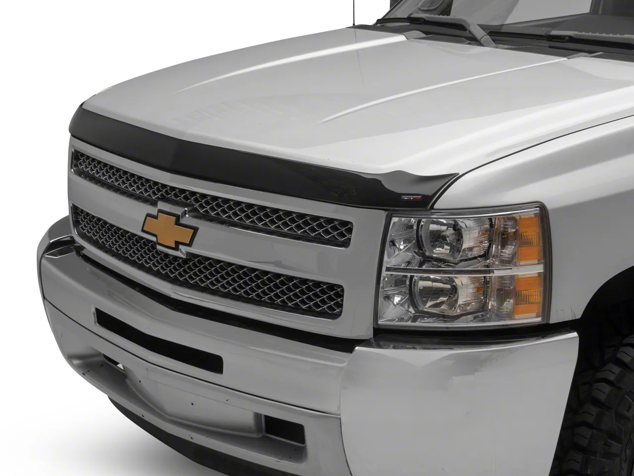 Weathertech Low Profile Hood Protector; Dark Smoke (07-13 Silverado 1500)