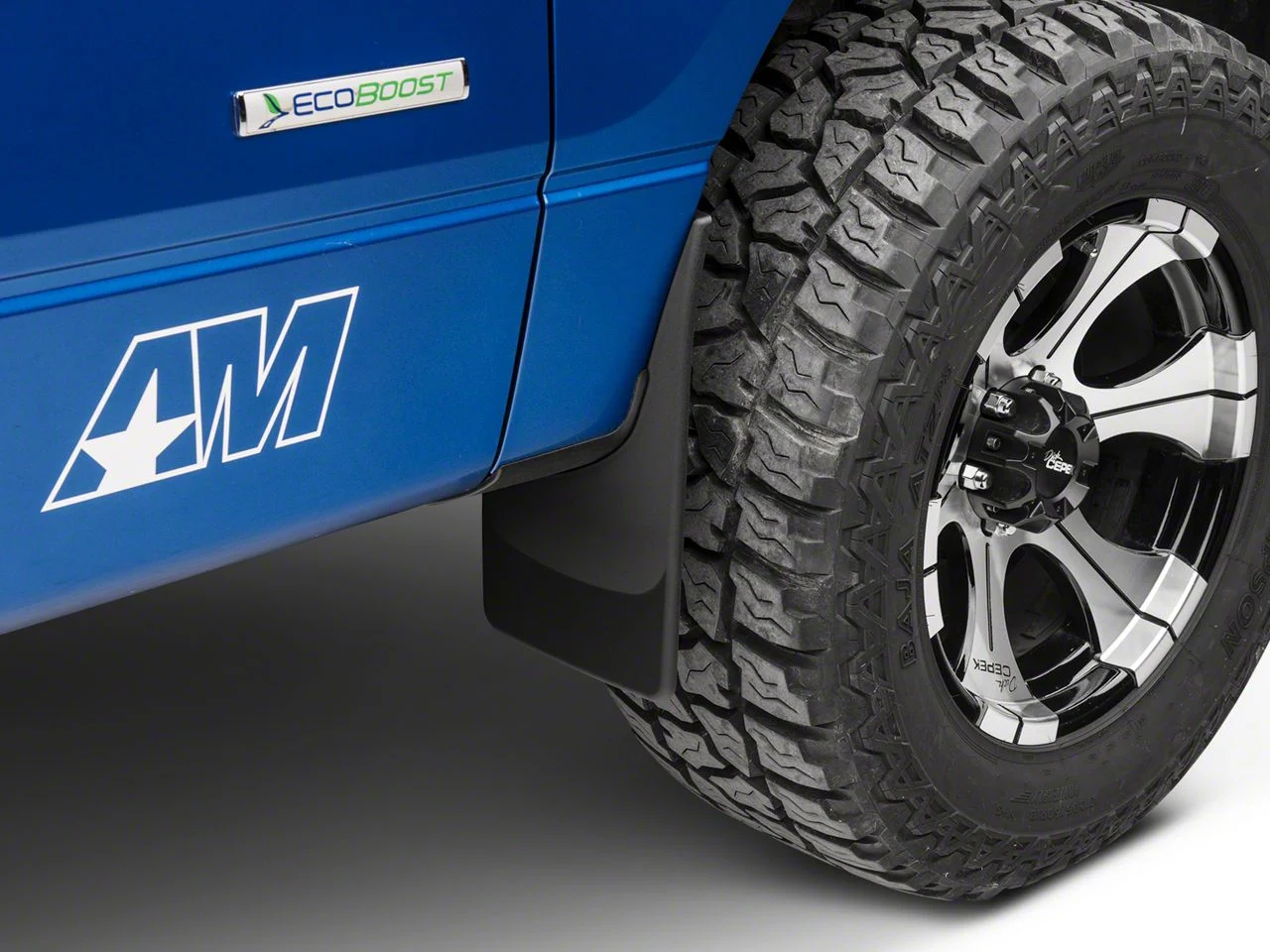Weathertech No-Drill Mud Flaps; Front; Black (04-14 F-150, Excluding Raptor)