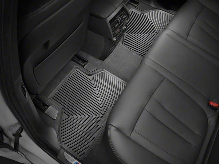 Weathertech All-Weather Rear Rubber Floor Mats; Black (19-26 RAM 1500 Quad Cab)