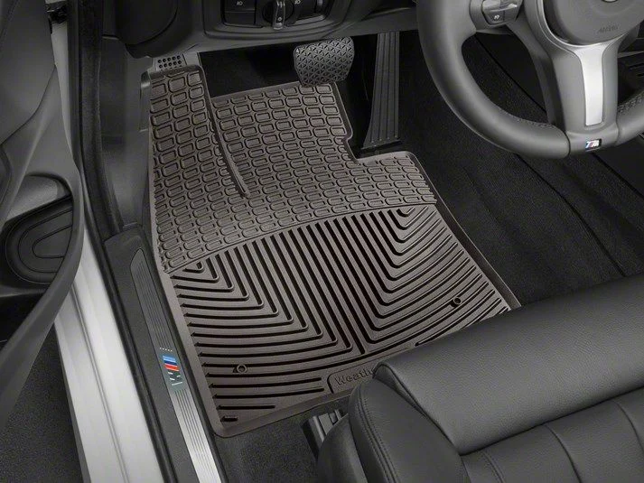 Weathertech All-Weather Front Rubber Floor Mats; Cocoa (19-26 RAM 2500 Crew Cab, Mega Cab w/o PTO Kit)