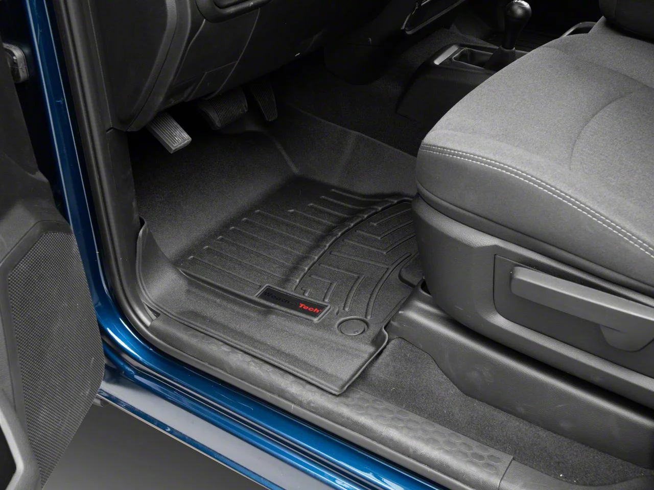 Weathertech DigitalFit Front and Rear Floor Liners; Black (19-26 RAM 2500 Crew Cab w/ Front Bucket Seats)