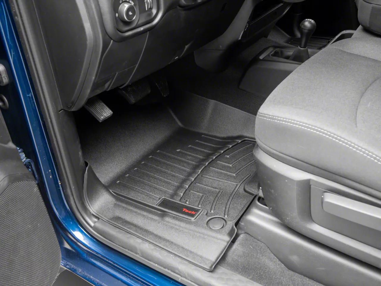 Weathertech DigitalFit Front and Rear Floor Liners; Black (19-26 RAM 2500 Crew Cab w/ Front Bench Seat)
