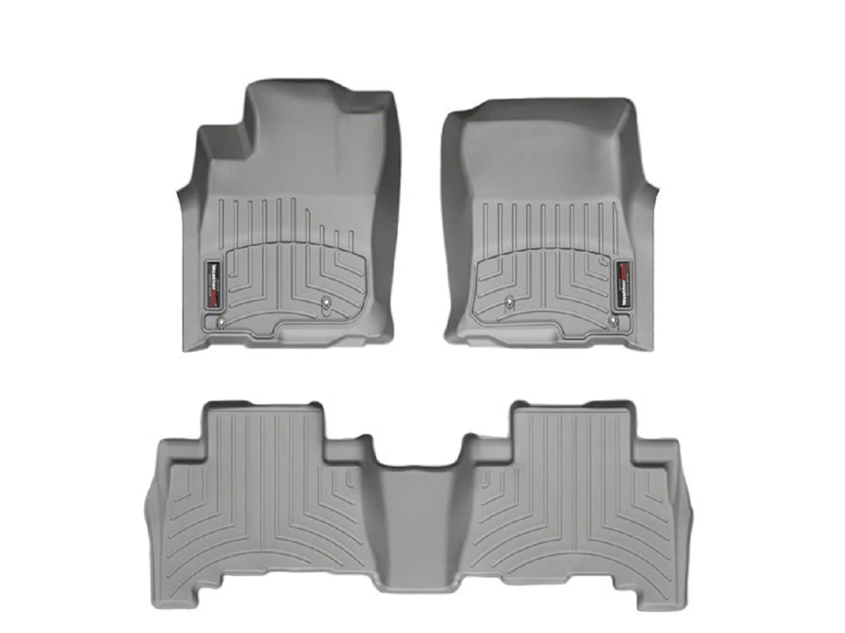Weathertech DigitalFit Front and Rear Floor Liners; Gray (19-26 RAM 2500 Crew Cab w/ Front Bench Seat)