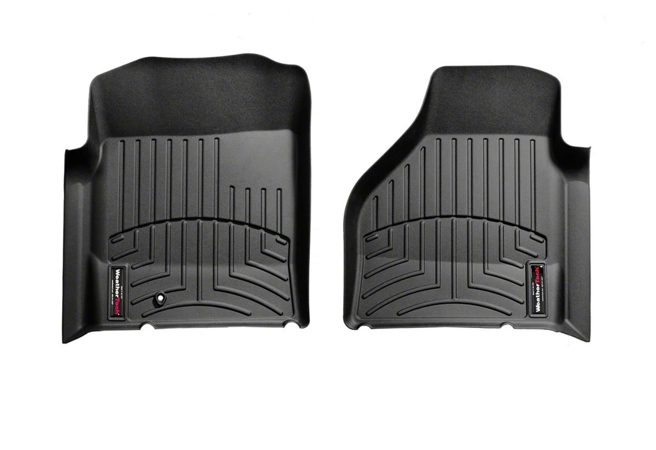 Weathertech DigitalFit Front Floor Liners; Black (03-09 4WD RAM 2500 w/ Automatic Transmission)