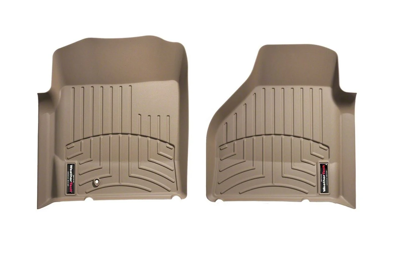 Weathertech DigitalFit Front Floor Liners; Tan (03-09 4WD RAM 2500 w/ Automatic Transmission)