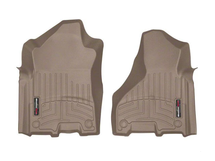 Weathertech DigitalFit Front Floor Liners; Tan (19-26 RAM 2500 Crew Cab, Mega Cab)