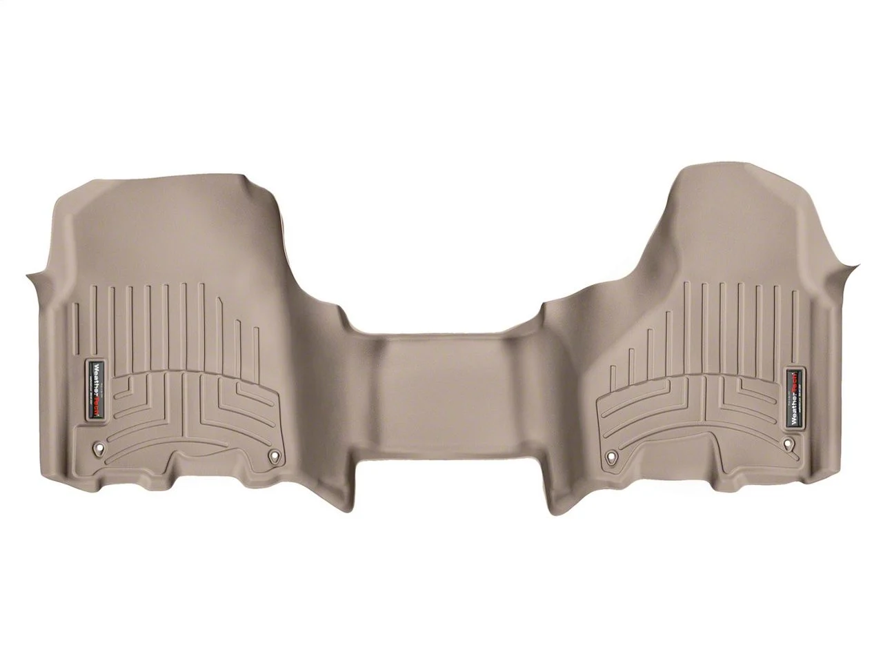 Weathertech DigitalFit Front Over the Hump Floor Liner; Tan (12-18 RAM 2500 Crew Cab, Mega Cab)