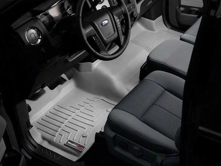 Weathertech DigitalFit Front Over the Hump Floor Liners; Gray (19-26 RAM 2500 Regular Cab)