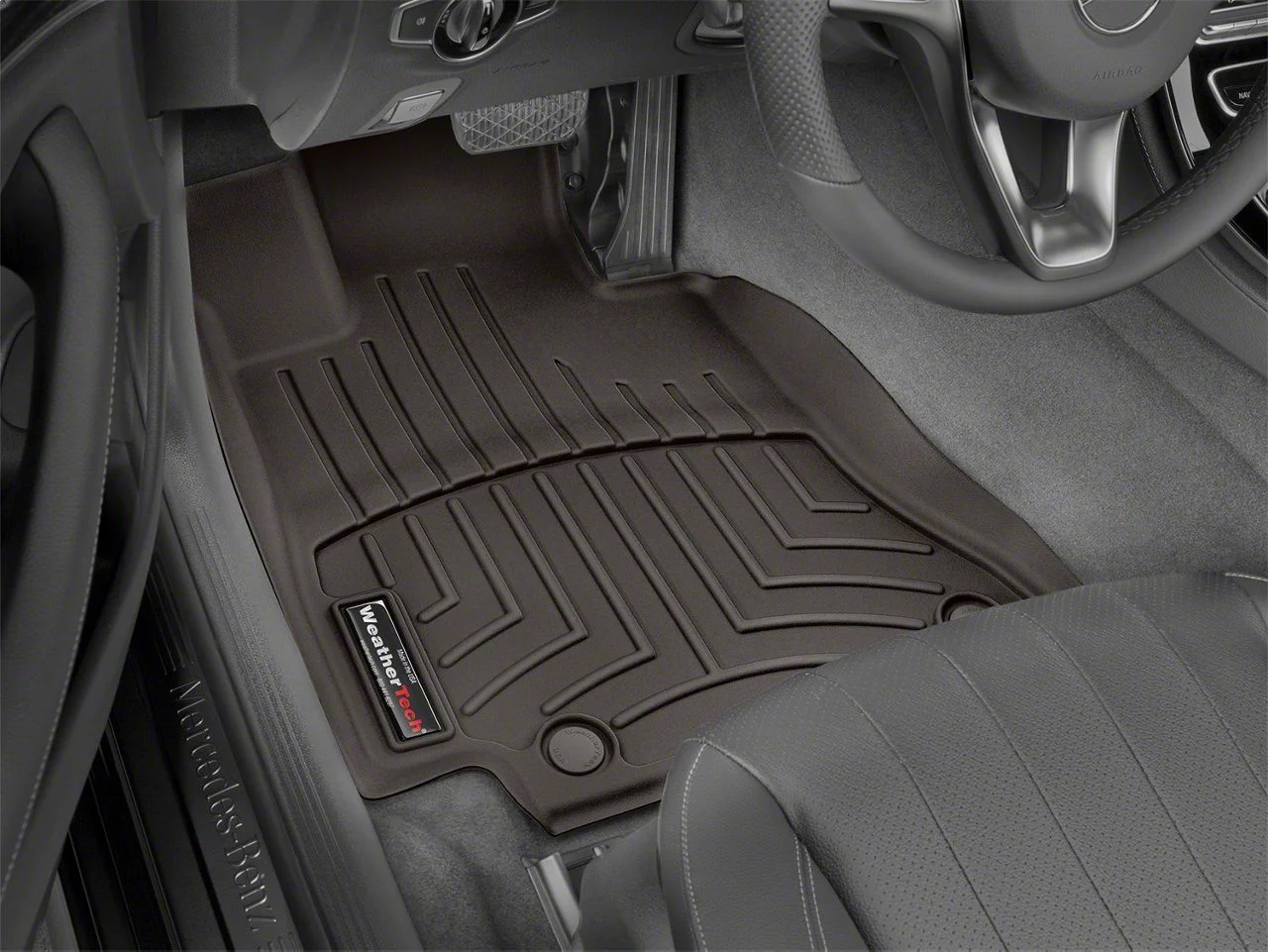 Weathertech DigitalFit Front Over the Hump Floor Liner; Cocoa (12-18 RAM 2500 Crew Cab, Mega Cab)