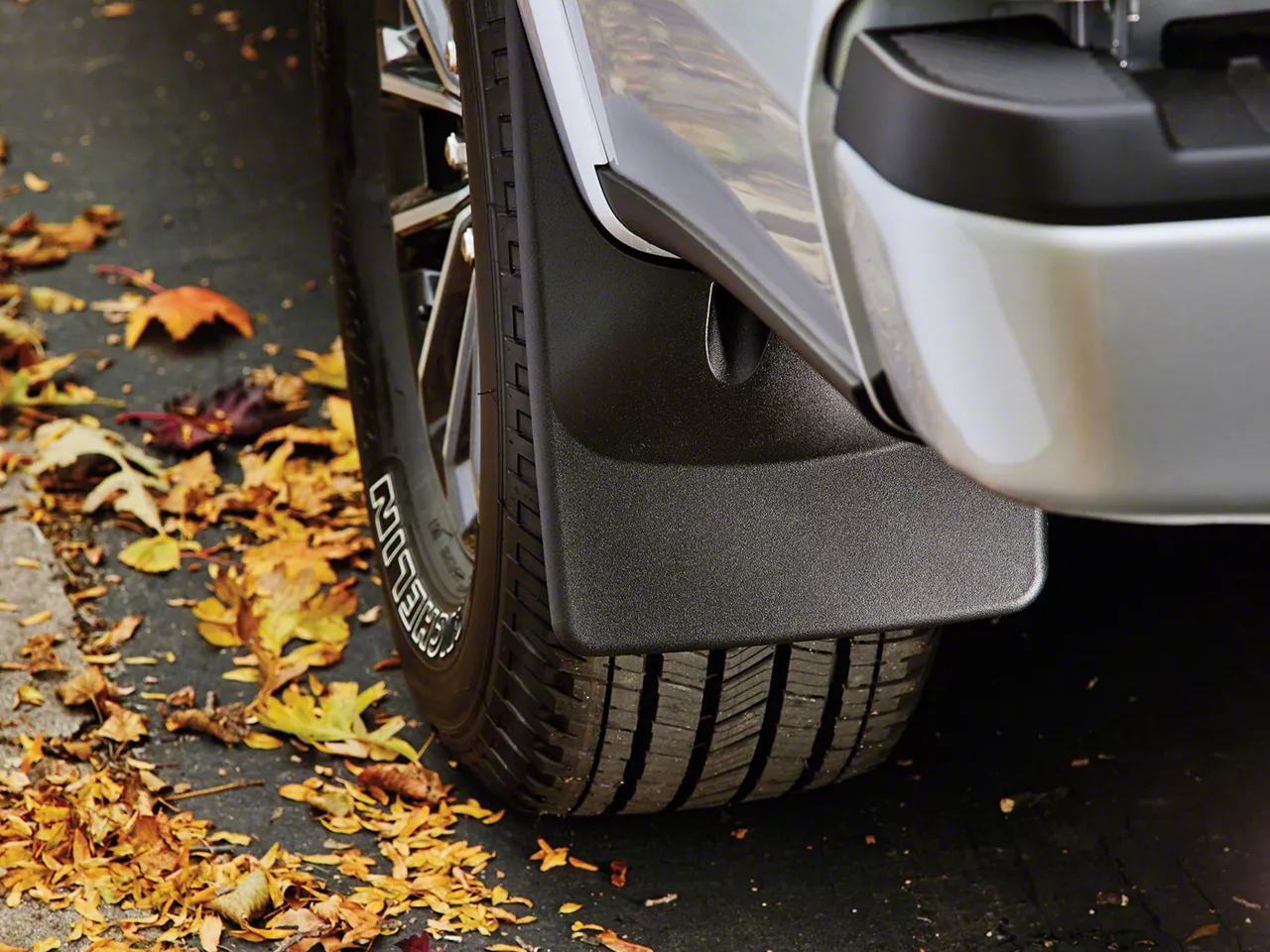 Weathertech No-Drill Mud Flaps; Front; Black (19-26 RAM 2500)