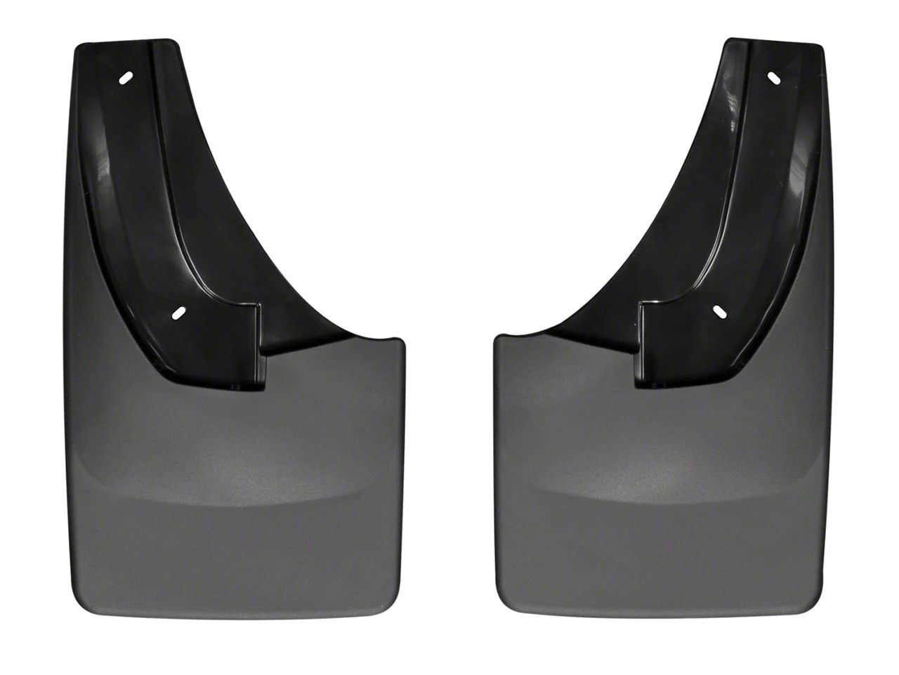 Weathertech No-Drill Mud Flaps; Rear; Black (10-18 RAM 2500)
