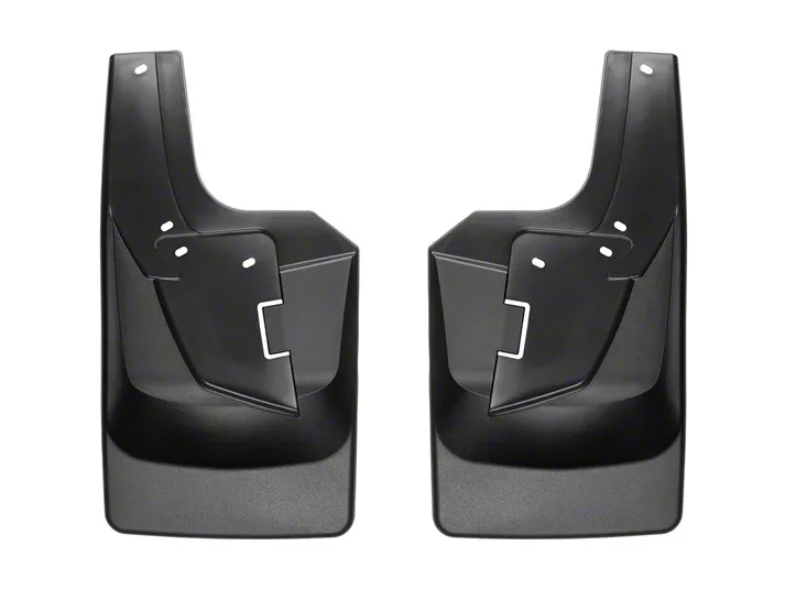 Weathertech No-Drill Mud Flaps; Rear; Black (19-26 RAM 2500 w/ OE Fender Flares)
