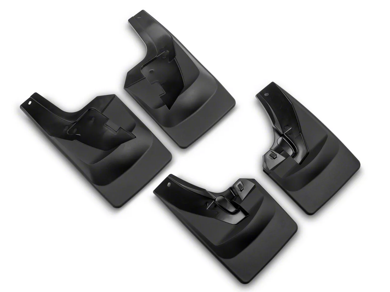 Weathertech No-Drill Mud Flaps; Front and Rear; Black (19-26 RAM 2500 w/ OE Fender Flares, Excluding Power Wagon & Rebel)