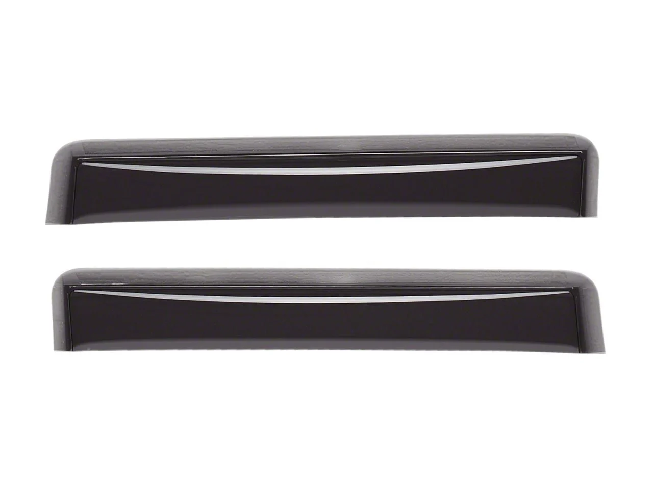Weathertech Side Window Deflectors; Rear; Dark Smoke (10-26 RAM 2500 Crew Cab, Mega Cab)