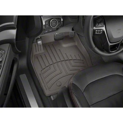 Weathertech Front Floor Liner HP; Cocoa (19-26 RAM 3500 Crew Cab, Mega Cab w/o PTO Kit)