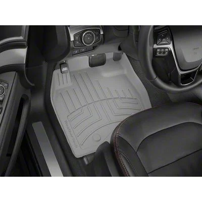 Weathertech Front Floor Liner HP; Gray (19-26 RAM 3500 Crew Cab, Mega Cab w/o PTO Kit)