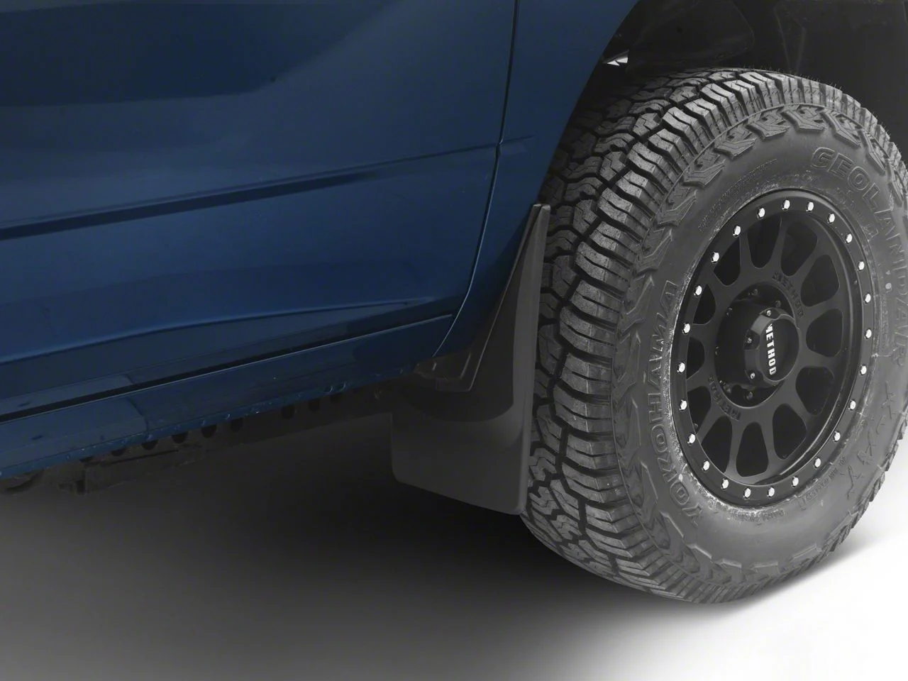 Weathertech No-Drill Mud Flaps; Front and Rear; Black (19-26 RAM 3500 SRW)