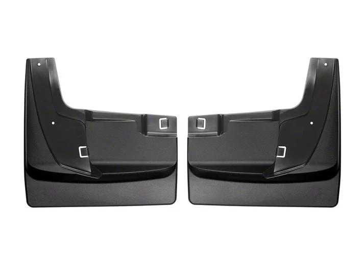 Weathertech No-Drill Mud Flaps; Rear; Black (19-26 RAM 3500 DRW)