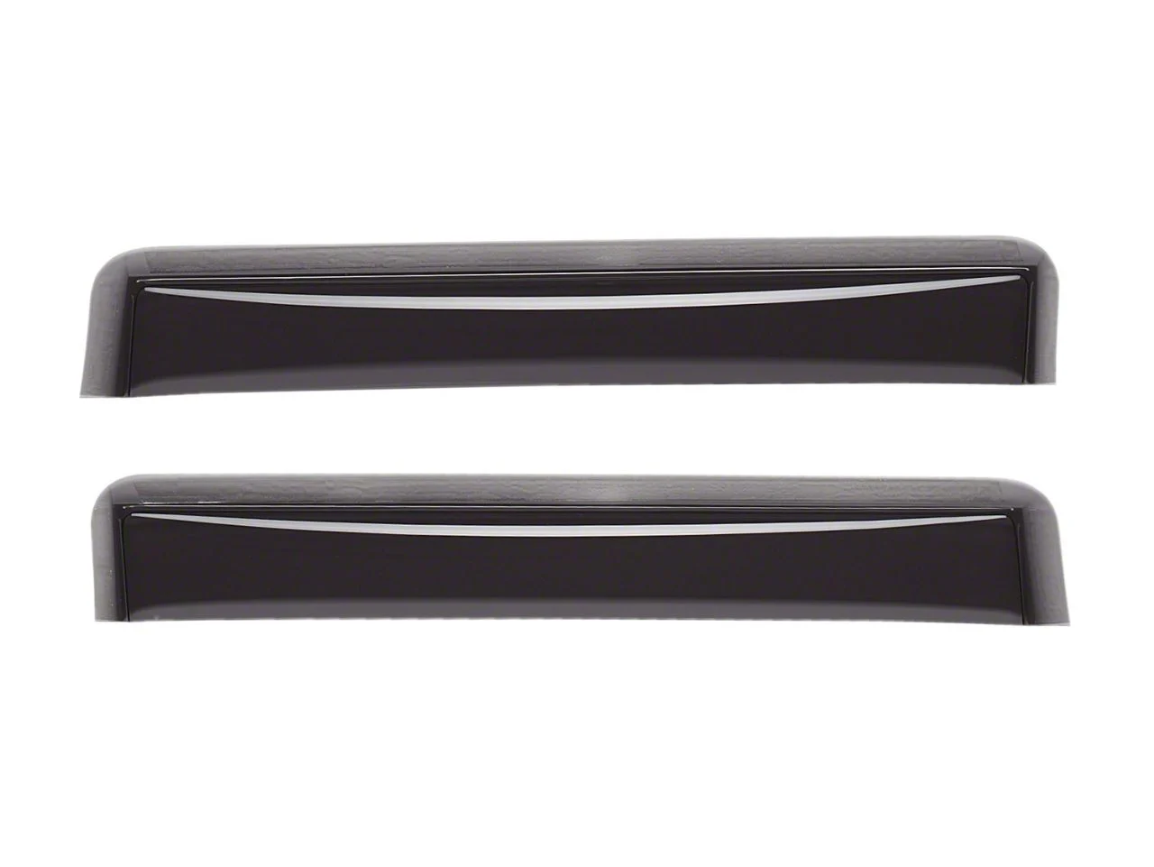 Weathertech Side Window Deflectors; Rear; Dark Smoke (10-26 RAM 3500 Crew Cab, Mega Cab)