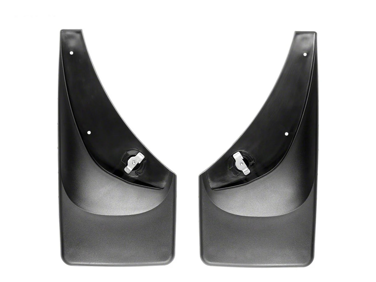 Weathertech No-Drill Mud Flaps; Rear; Black (01-06 Silverado 1500 w/o OE Fender Flares)