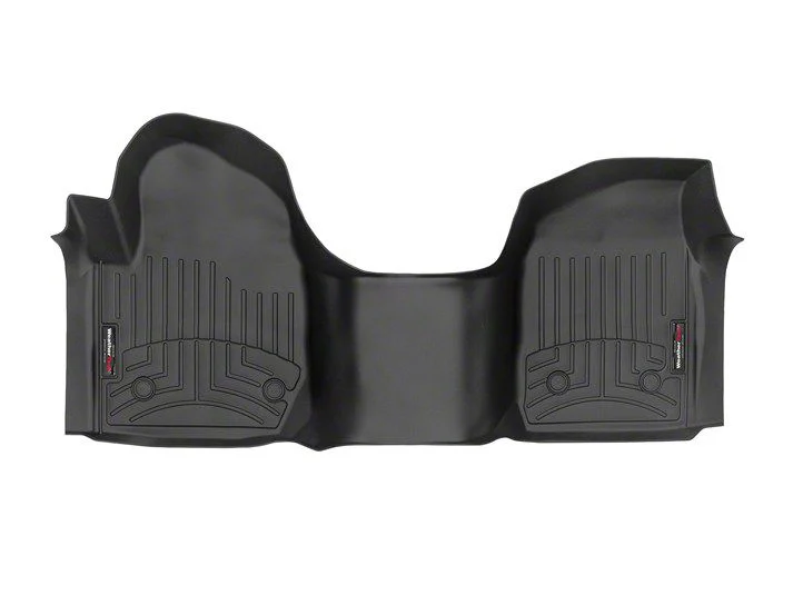 Weathertech DigitalFit Front Over the Hump Floor Liners; Black (19-26 Sierra 1500 Regular Cab)