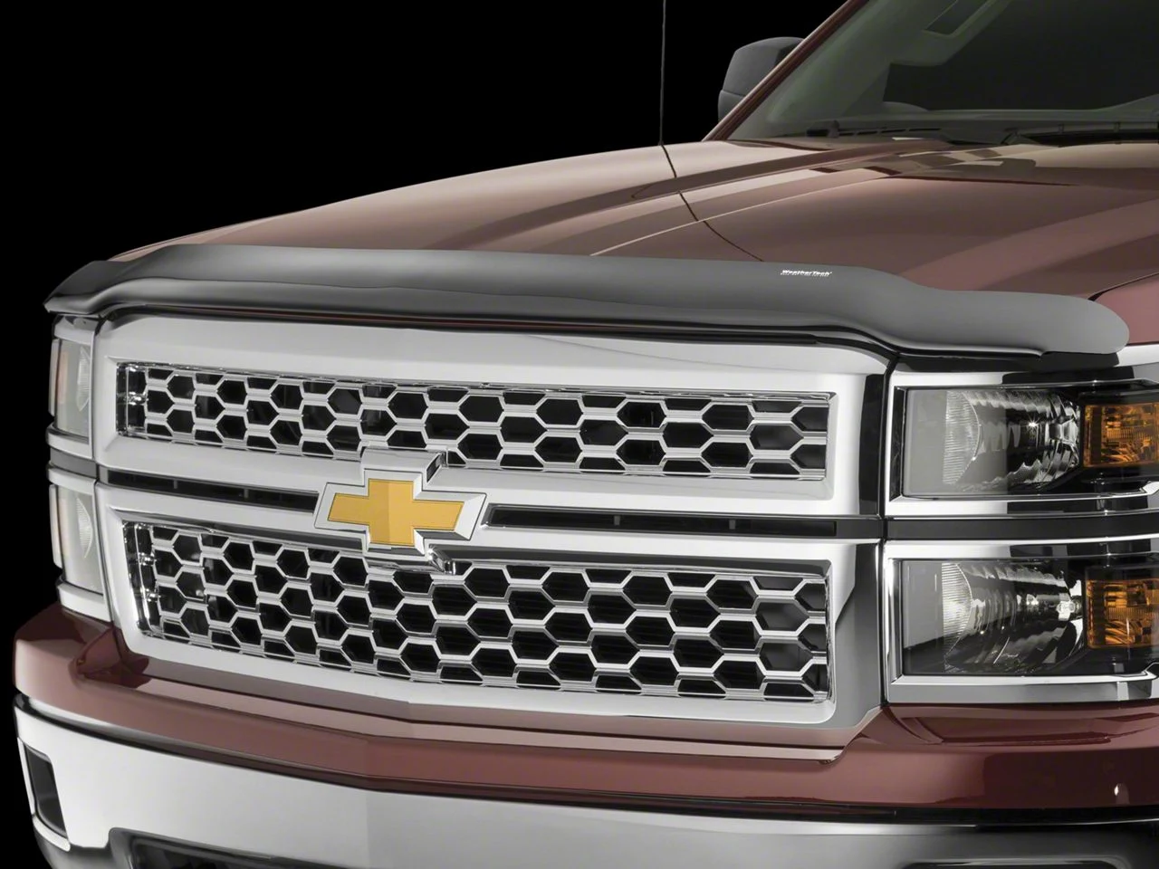 Weathertech Stone and Bug Deflector; Dark Smoke (20-26 Silverado 2500 HD)