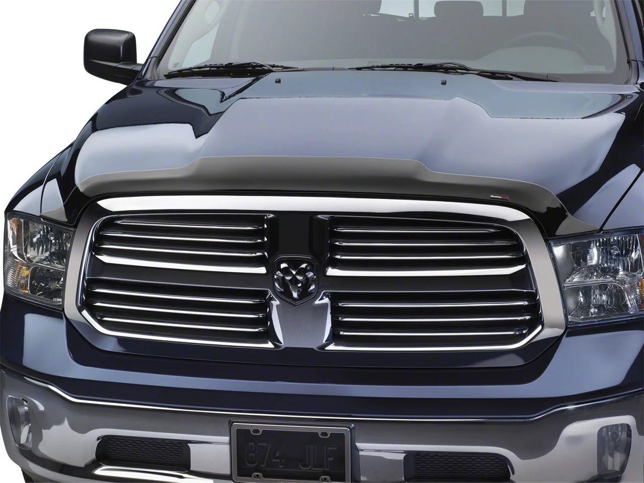 Weathertech Low Profile Hood Protector; Dark Smoke (07-10 Silverado 2500 HD)