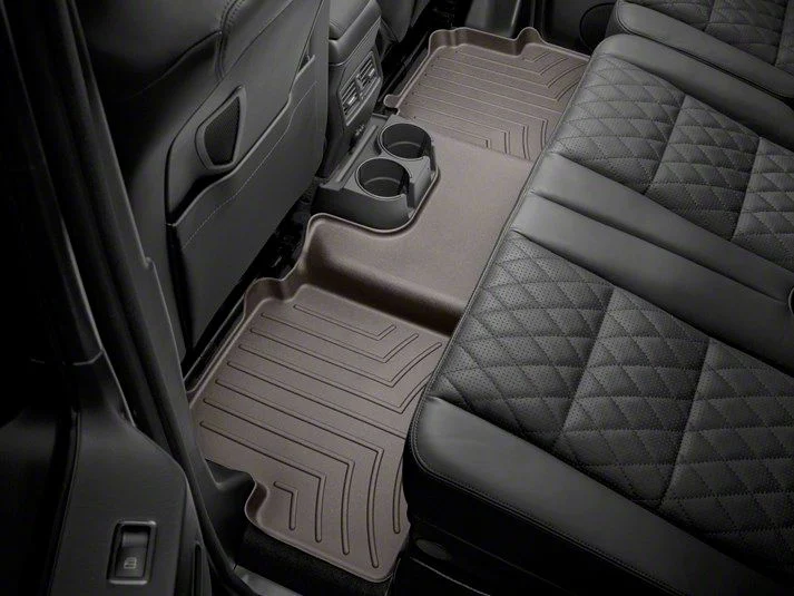 Weathertech Rear Floor Liner HP; Cocoa (15-19 Silverado 2500 HD Crew Cab)