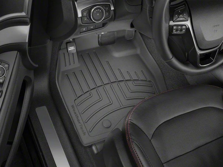 Weathertech Front Floor Liner HP; Black (2012 F-250 Super Duty SuperCab, SuperCrew w/ Factory Dead Pedal & w/o Floor Shifter; 13-16 F-250 Super Duty SuperCab, SuperCrew w/o Floor Shifter)