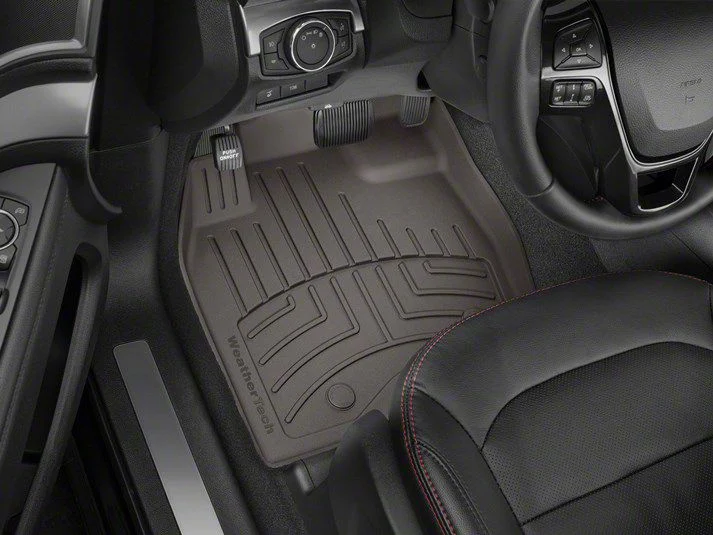 Weathertech Front Floor Liner HP; Cocoa (2012 F-250 Super Duty SuperCab, SuperCrew w/ Factory Dead Pedal & w/o Floor Shifter; 13-16 F-250 Super Duty SuperCab, SuperCrew w/o Floor Shifter)