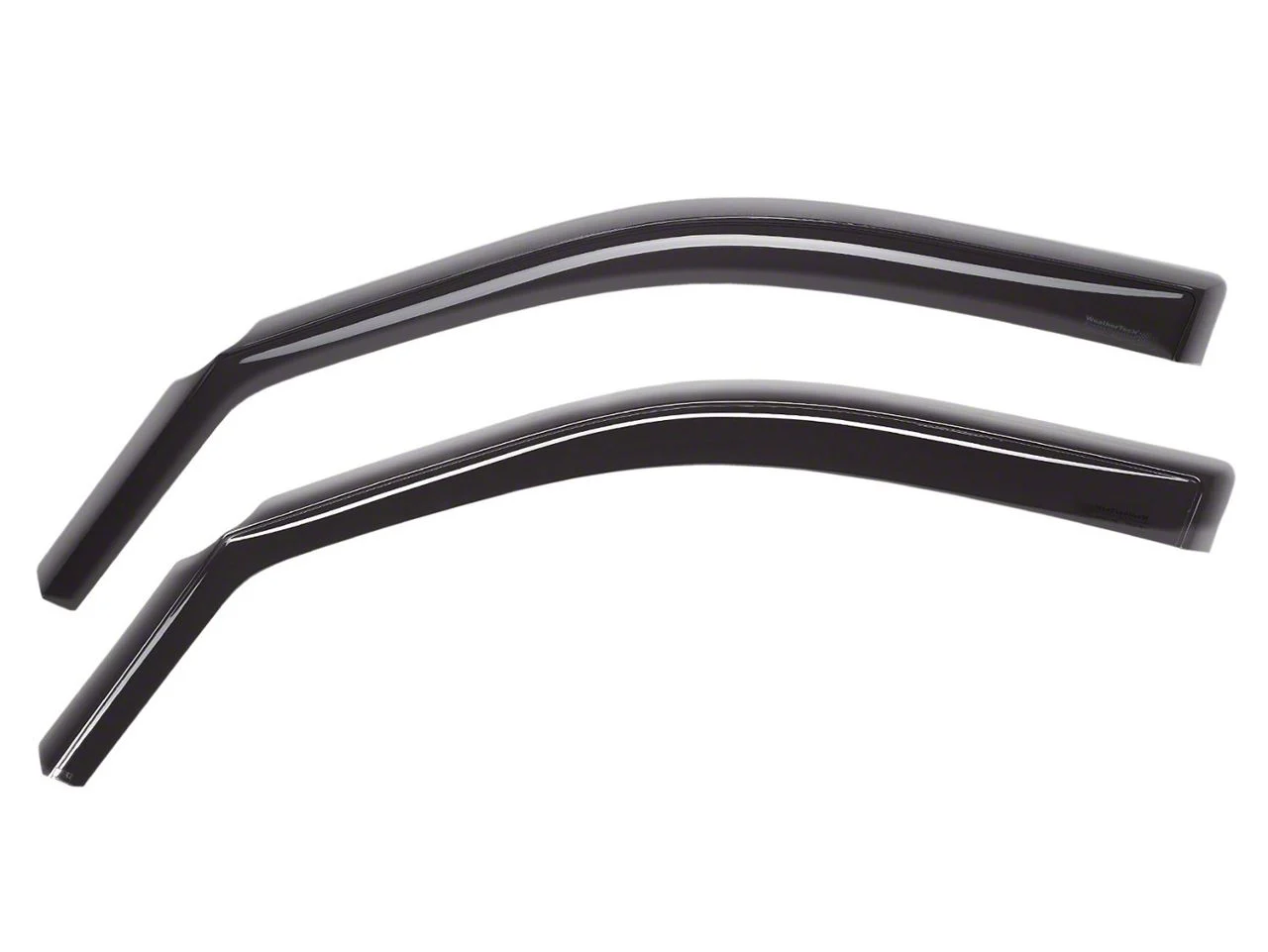 Weathertech Side Window Deflectors; Front; Dark Smoke (17-26 F-250 Super Duty)