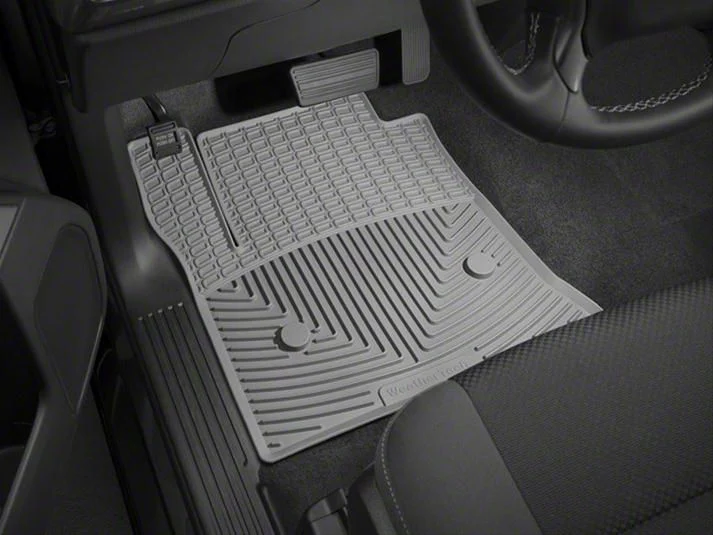Weathertech All-Weather Front Rubber Floor Mats; Gray (14-18 Silverado 1500)