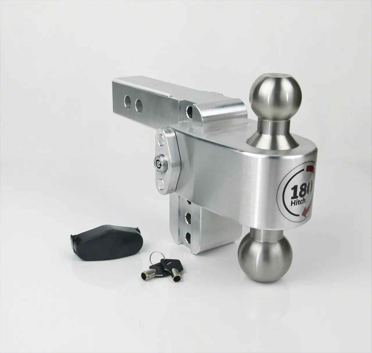 Weigh Safe 2-Inch Receiver Hitch 180 Degree Adjustable Ball Mount; 4-Inch Drop (Universal; Some Adaptation May Be Required)
