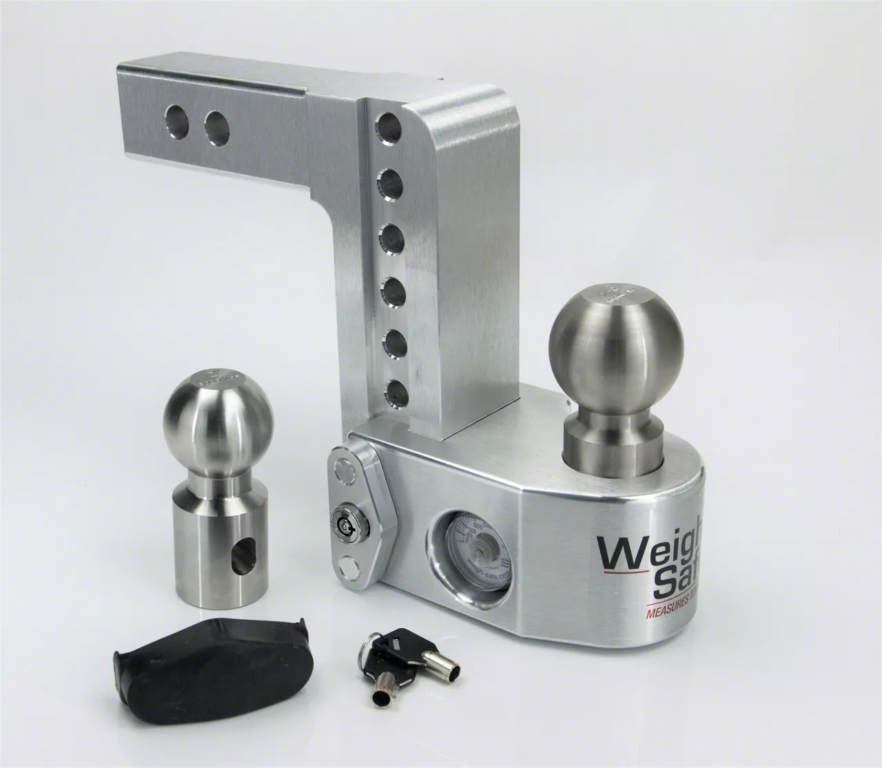 Weigh Safe 2-Inch Receiver Hitch Ball Mount with Built-In Scale; 6-Inch Drop (Universal; Some Adaptation May Be Required)