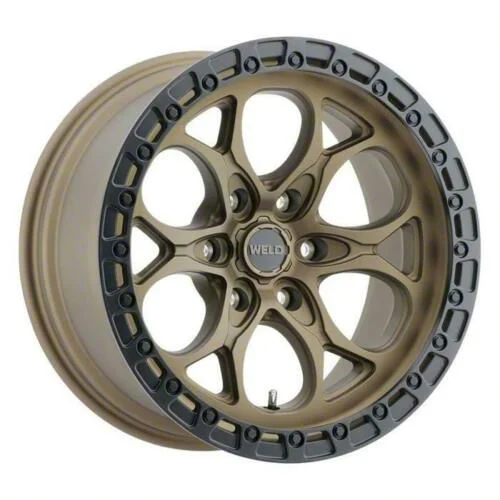Weld Off-Road Ledge Six Satin Bronze with Satin Black Ring 6-Lug Wheel; 20x9; 20mm Offset (04-08 F-150)