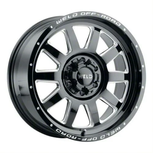 Weld Off-Road Stealth Gloss Black Milled 6-Lug Wheel; 20x9; 13mm Offset (09-14 F-150)