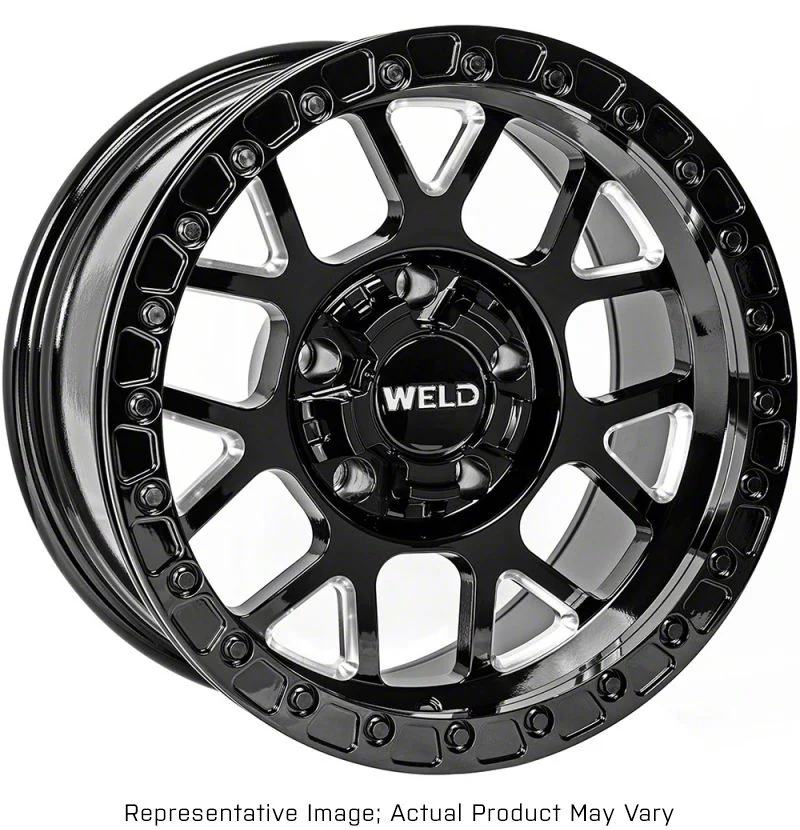 Weld Off-Road Cinch Beadlock Candy Red 6-Lug Wheel; 17x9; -12mm Offset (21-26 F-150)