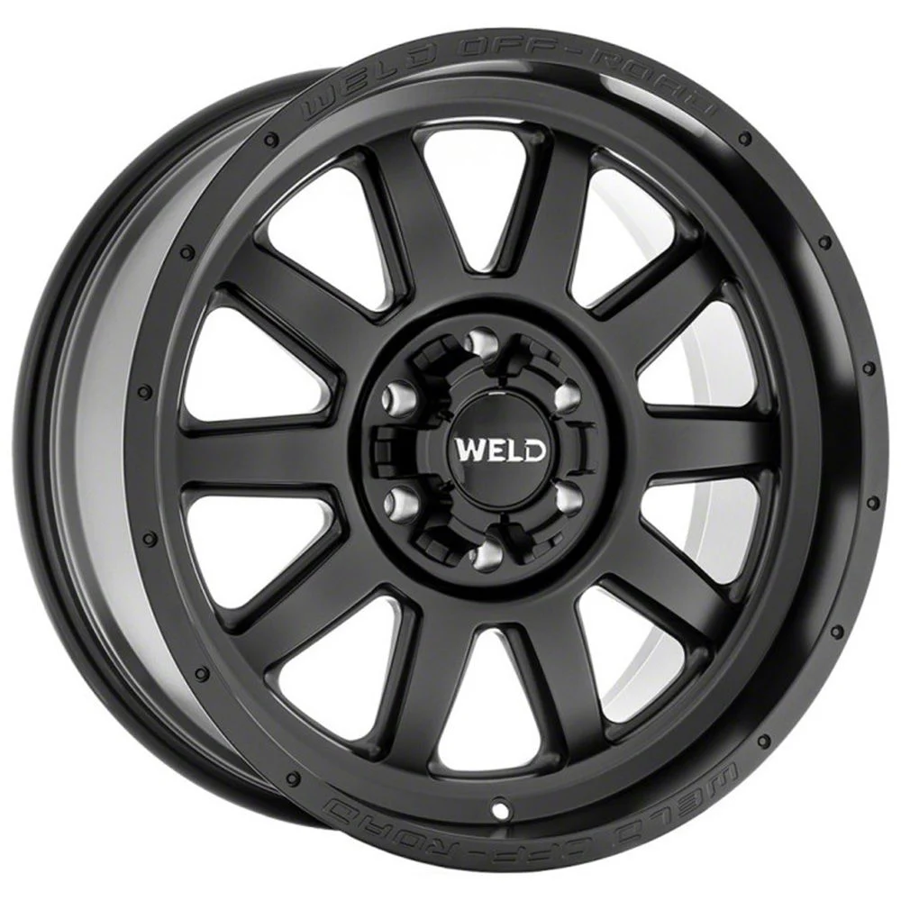 Weld Off-Road Stealth Satin Black 6-Lug Wheel; 20x9; 13mm Offset (21-26 F-150)