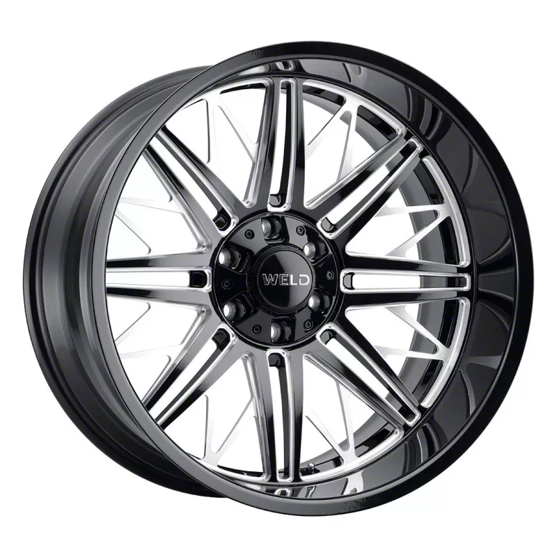 Weld Off-Road Cascade Gloss Black Milled 6-Lug Wheel; 22x10; -18mm Offset (21-26 F-150)