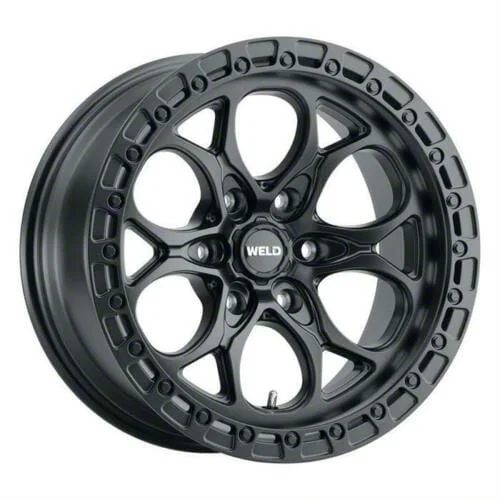Weld Off-Road Ledge Six Satin Black 6-Lug Wheel; 20x9; 0mm Offset (21-26 F-150)