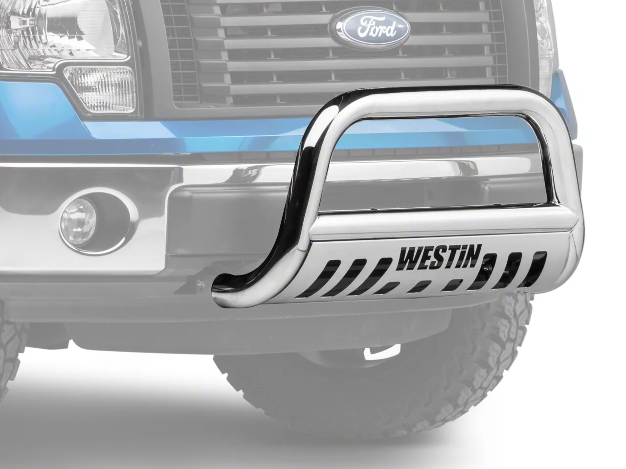 E-Series Bull Bar; Polished (09-14 F-150, Excluding Harley Davidson, Limited & Raptor)