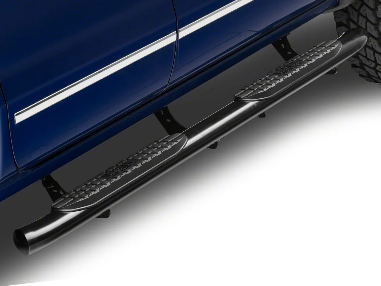 Westin Pro Traxx 4-Inch Oval Side Step Bars; Black (14-18 Silverado 1500)