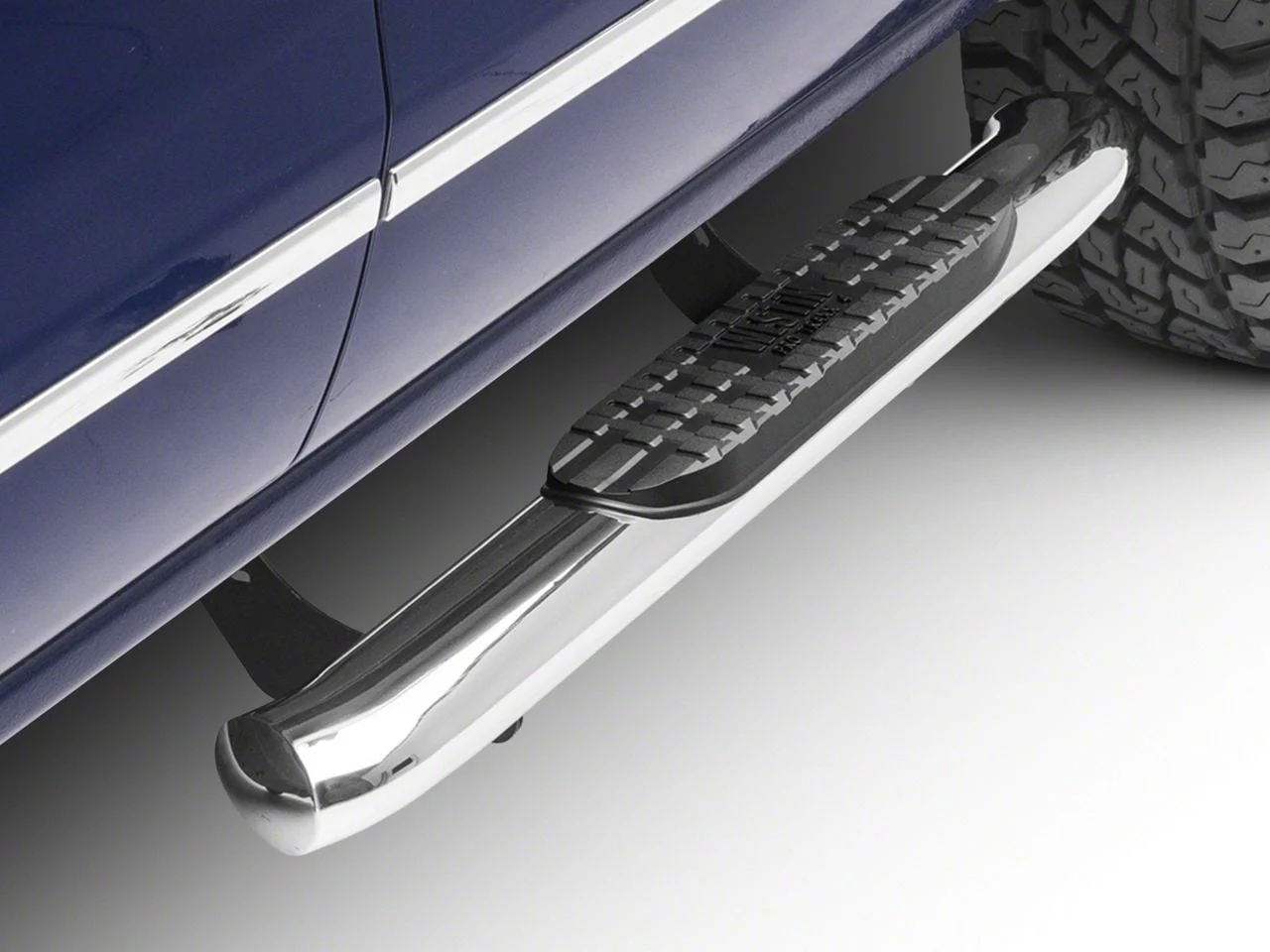 Westin Pro Traxx 4-Inch Oval Side Step Bars; Stainless Steel (14-18 Silverado 1500)