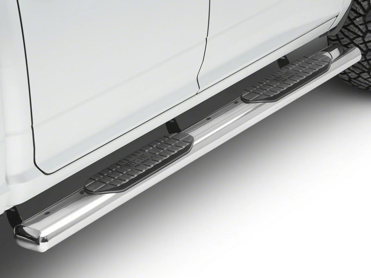 Westin Pro Traxx 6-Inch Oval Side Step Bars; Stainless Steel (09-18 RAM 1500 Quad Cab, Crew Cab)