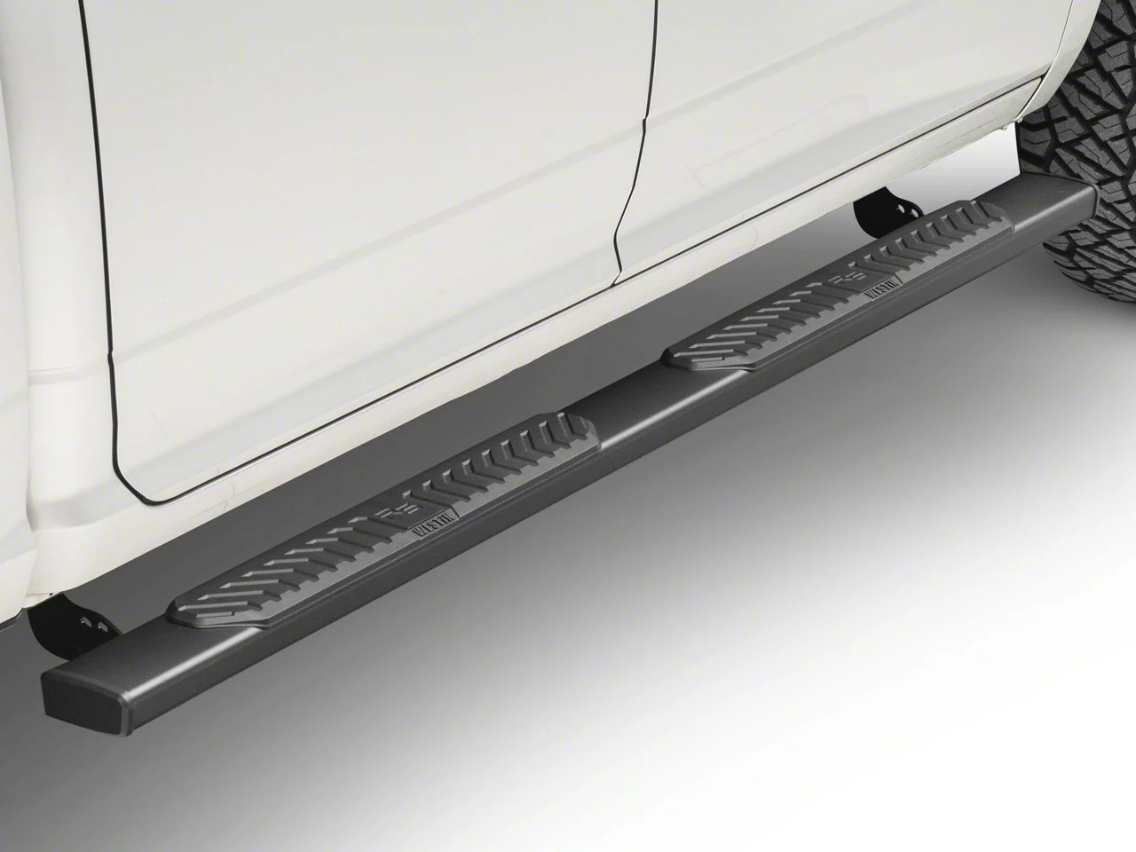 Westin R5 Nerf Side Step Bars; Textured Black (09-18 RAM 1500 Quad Cab, Crew Cab)