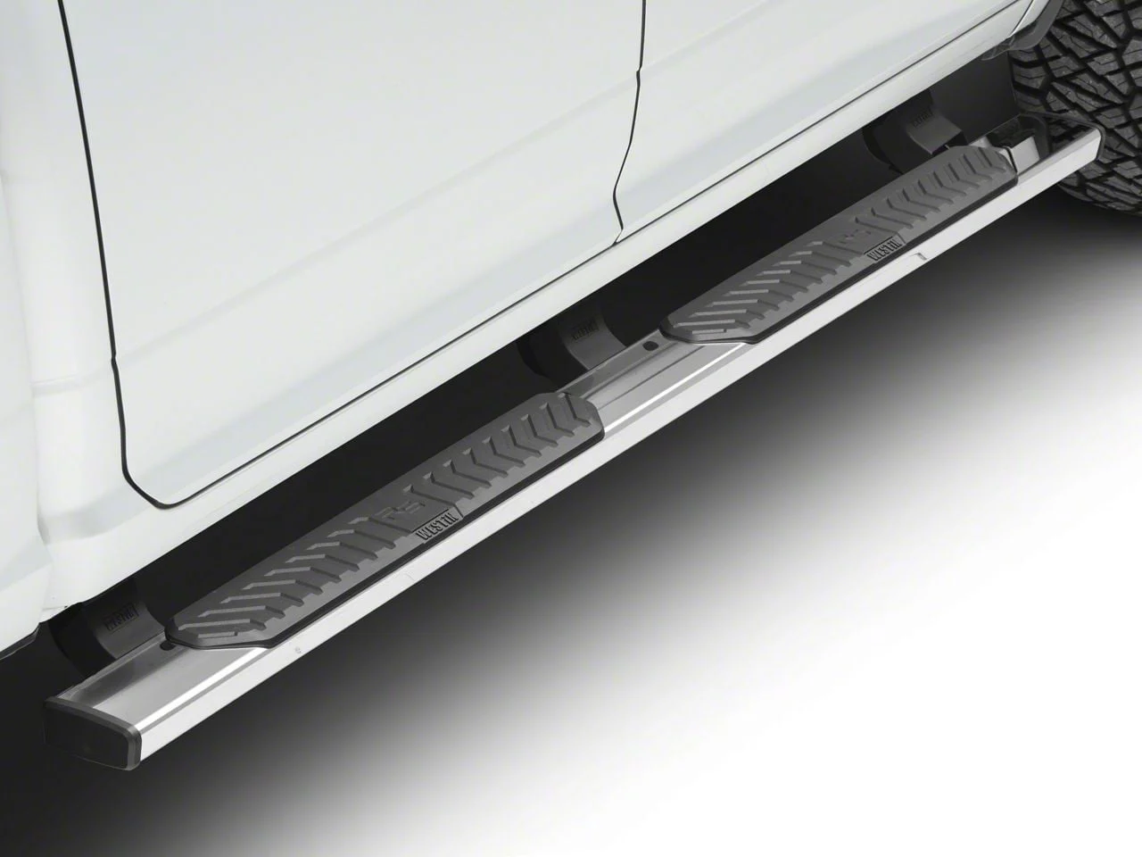 Westin R5 Nerf Side Step Bars; Stainless Steel (09-18 RAM 1500 Quad Cab, Crew Cab)